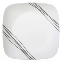 Corelle 1088184 Simple Sketch Square 10.25" Dinner Plate (Set of 6)