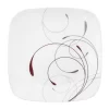 Corelle 1101054 Square 10-1/4-Inch Dinner Plate, Splendor (Set of 6)