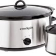  Crock-Pot SCV803-SS Large 8 Quart Slow Cooker with Mini 16 Ounce Food Warmer, Stainless Steel