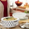 Crock-pot 2.5-Quart Mini Casserole Crock Slow Cooker, White Blue