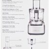 Cuisinart 8 Cup Food Processor, 350-Watt Motor, Medium to Fine Slicing Discs, FP-8SV