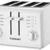 Cuisinart CPT-142P1 4-Slice Compact Plastic Toaster, White