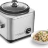 Cuisinart CRC-400 4 Cup Rice Cooker, Stainless Steel Exterior