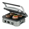 Cuisinart GR-4N Panini Press Stainless Steel Griddler, Sandwich Maker & More, 5-IN-1