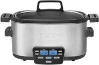 Cuisinart MSC-600 3-In-1 Cook Central 6-Quart Multi-Cooker: Slow Cooker, Brown/Saute, Steamer