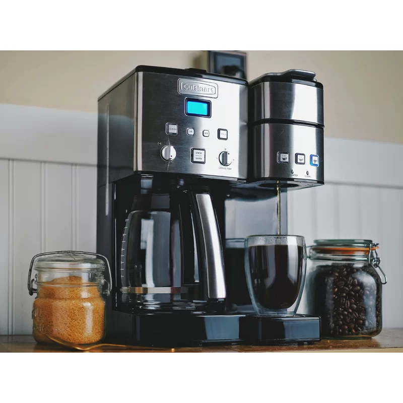 Cuisinart Coffee Center 12-Cup Coffee Maker and Single-Serve Brewer, Single  Serve Brewer Offers 3-Sizes6-Ounces, 8-Ounces and 10-Ounces, Stainless  Steel/Black - SS-15P1 