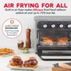 DASH Air Fry Multi Oven - 7 in 1 Convection Air Fry Oven with Non-stick Fry Basket, Baking Pan & Rack, 23L, 1500-Watt - Graphite