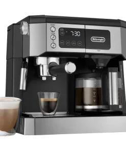 DeLonghi COM530M 10-Cup Black and SS Combination Coffee and Espresso Machine