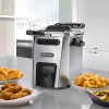 DeLonghi D44528DZ Livenza Dual Zone Digital 4.5L Stainless Steel Deep Fryer with Easy Clean Drain System