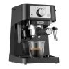 DeLonghi EC260BK Stilosa Black and SS 15-Bar Pump Espresso Maker