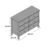 Delta Children 70816-001 Universal 6 Drawer Dresser, Greenguard Gold Certified, Black Delta Children 70816-001 Universal 6 Drawer Dresser, Greenguard Gold Certified, Black