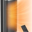 Dreo 2022 Upgraded Oscillating Space Heater, Fast Quiet Portable Heater, with Tip-over & Overheat Protection, Remote, 12H Timer, LED Display, Touch Control, Metal Electric Heater for Office Indoor Use