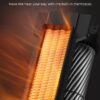 Dreo 2022 Upgraded Oscillating Space Heater, Fast Quiet Portable Heater, with Tip-over & Overheat Protection, Remote, 12H Timer, LED Display, Touch Control, Metal Electric Heater for Office Indoor Use
