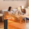 Dreo 2022 Upgraded Oscillating Space Heater, Fast Quiet Portable Heater, with Tip-over & Overheat Protection, Remote, 12H Timer, LED Display, Touch Control, Metal Electric Heater for Office Indoor Use