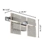 EGLO 204483A Madrona 14.75-in 2-Light Chrome LED Transitional Vanity Light