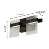 EGLO 204484A Madrona 14.75-in 2-Light Black LED Transitional Vanity Light