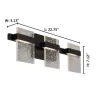 EGLO 204486A Madrona 22.75-in 3-Light Black LED Transitional Vanity Light