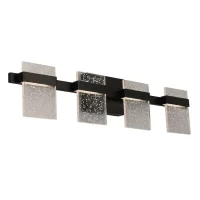 EGLO 204488A Madrona 30.75-in 4-Light Black LED Transitional Vanity Light