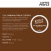Eight O'Clock Coffee Colombian Peaks Single-Serve Keurig K-Cup Pods, Medium Roast Coffee Pods, 96 Count