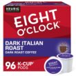 Eight O'Clock Coffee Dark Italian Roast Single-Serve Keurig K-Cup Pods Medium Roast Coffee Pods 96 Count