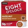 Eight O'Clock Coffee Hazelnut Single-Serve Keurig K-Cup Pods, Medium Roast Coffee Pods, 96 Count