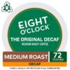 Eight O'Clock Coffee The Original Decaf, Single-Serve Coffee K-Cup Pods, Medium Roast, 12 Count (Pack of 6)