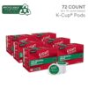Eight O'Clock Coffee The Original Decaf, Single-Serve Coffee K-Cup Pods, Medium Roast, 12 Count (Pack of 6)