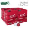 Eight O'Clock Coffee The Original Single-Serve Keurig K-Cup Pods Medium Roast Coffee Pods 96 Count (Pack of 1)