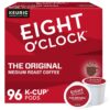 Eight O'Clock Coffee The Original Single-Serve Keurig K-Cup Pods Medium Roast Coffee Pods 96 Count (Pack of 1)