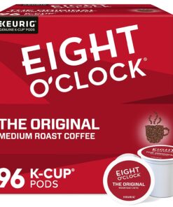 Eight O'Clock Coffee The Original Single-Serve Keurig K-Cup Pods Medium Roast Coffee Pods 96 Count (Pack of 1)