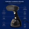 Electrolux LX15002 Portable Handheld Garment and Fabric Steamer 1500 Watts, Quick Heat Ceramic Plate Steam Nozzle, 2 in 1 Fabric Wrinkle Remover and Clothing Iron, with Fabric, Lint Brush, and Steam Nozzle