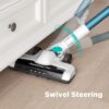 Eureka NEC180 RapidClean Pro Lightweight Cordless Vacuum Cleaner, High Efficiency Powerful Digital Motor LED Headlights, Convenient Stick and Handheld Vac, Essential, White