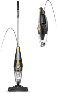 Eureka NES210 Blaze Stick Vacuum Cleaner, Powerful Suction 3-in-1 Small Handheld Vac with Filter for Hard Floor Lightweight Upright Home Pet Hair, Dark Black