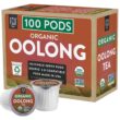 FGO Organic Oolong K-Cup Pods 100 Pods - Keurig Compatible - Naturally Occurring Caffeine, Premium Oolong Tea is USDA Organic, Non-GMO, & Recyclable