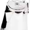 GSI Outdoors 65014 Percolator Coffee Pot I Glacier Stainless Steel Ultra-Rugged for Brewing Coffee Over Stove and Fire | Ideal for Group Camping, 14 Cup