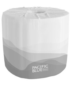 Georgia Pacific Blue Basic 2-Ply Embossed Toilet Paper (previously branded Envision), 1988001, 550 Sheets Per Roll, 80 Rolls Per Case
