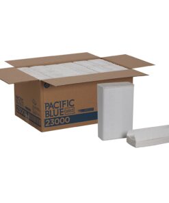 Georgia Pacific Blue Select Premium 2-Ply C-Fold Paper Towels by GP PRO, White, 23000, 120 Towels Per Pack, 12 Packs Per Case