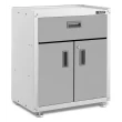 Gladiator GAGB28KDKW 28 in. W x 31 in. H x 18 in. D 1-Shelf 3/4-Door Modular GearBox Freestanding Cabinet in White