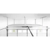 Gladiator GALS48M4JW GearLoft White Adjustable Height Metal Overhead Storage Rack (48 in W x 96 in D) Gladiator GALS48M4JW GearLoft White Adjustable Height Metal Overhead Storage Rack (48 in W x 96 in D)