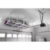 Gladiator GALS48M4JW GearLoft White Adjustable Height Metal Overhead Storage Rack (48 in W x 96 in D) Gladiator GALS48M4JW GearLoft White Adjustable Height Metal Overhead Storage Rack (48 in W x 96 in D)