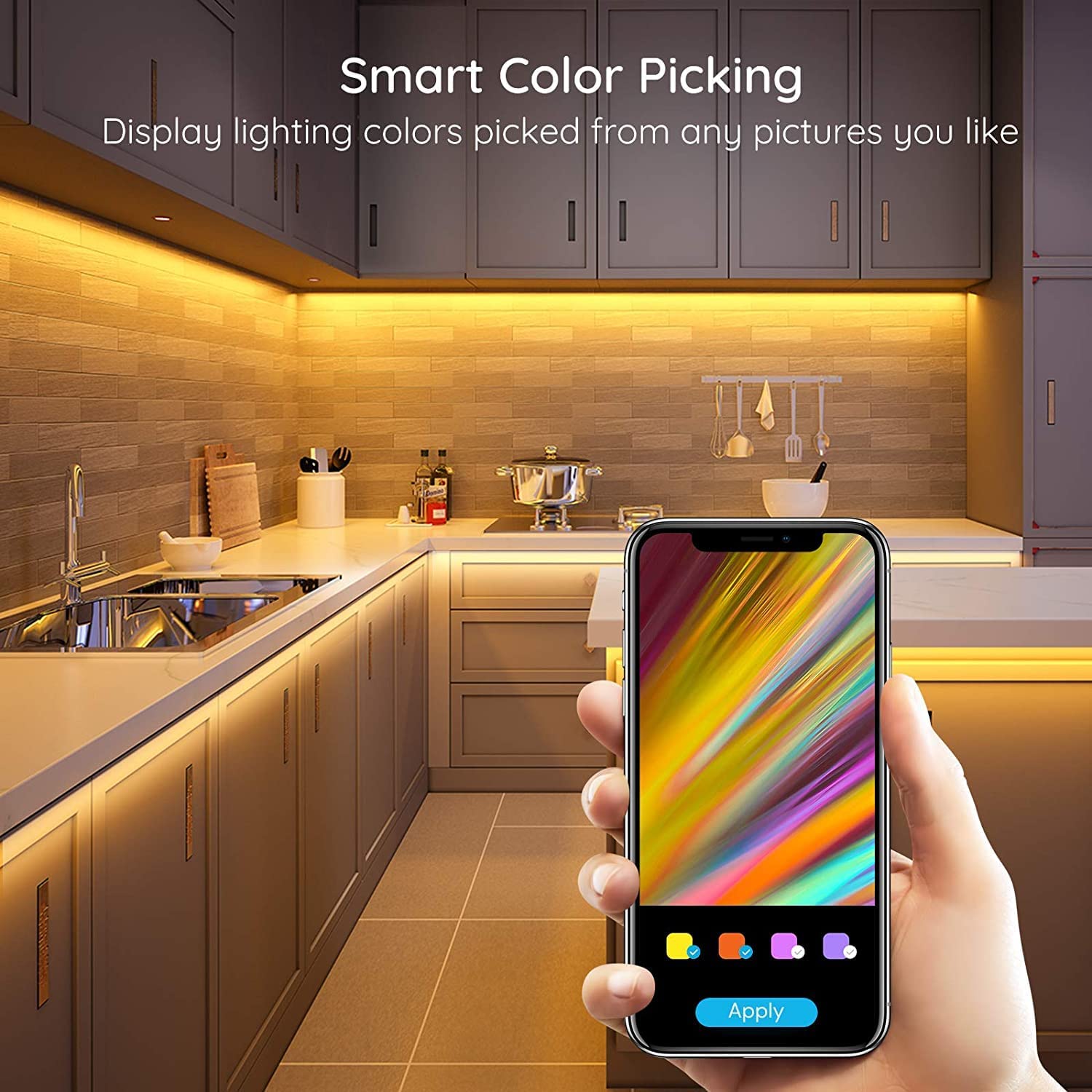 BLACK & DECKER Works with Alexa Smart Under Cabinet Lighting Kit