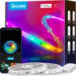 Govee 65.6ft RGBIC LED Strip Lights for Bedroom, Smart LED Strip Lights Alexa Compatible, DIY Multiple Colors on One Line, Color Changing LED Lights Music Sync, WiFi App Control, 2 Rolls of 32.8ft