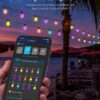 Govee Smart Outdoor String Lights, 96ft RGBIC Patio Lights with 30 Dimmable Warm White LED Bulbs, IP65 Waterproof WiFi APP Control Outdoor String Lights Work with Alexa for Balcony, Backyard, Party