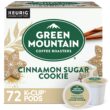 Green Mountain Coffee Roasters Cinnamon Sugar Cookie Keurig Single-Serve K-Cup Pods, Light Roast Coffee, 12 Count (Pack of 6)