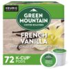 Green Mountain Coffee Roasters French Vanilla, Single-Serve Keurig K-Cup Pods, Flavored Light Roast Coffee, 72 Count