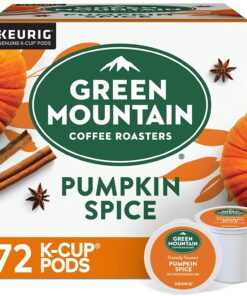 Green Mountain Coffee Roasters Pumpkin Spice, Single-Serve Keurig K-Cup Pods, Flavored Light Roast Coffee, 72 Count, 12 Count (Pack of 6)