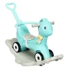 Gymax GYM05460 Baby Rocking Horse 4 in 1 Kids Ride On Toy Push Car with Music Indoor Outdoor Gift