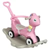 Gymax GYM05461 Baby Rocking Horse 4 in 1 Kids Ride On Toy Push Car with Music