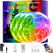 HEDYNSHINE 200ft led Strip Lights, Hedynshine Music Sync Color Changing Strip Lights with 40key Remote Work with APP, Smart led Strip Lights (200ft)