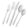 HENCKELS Madison square 1-Piece Polished Transitional Flatware Set, 65-pc, Clear